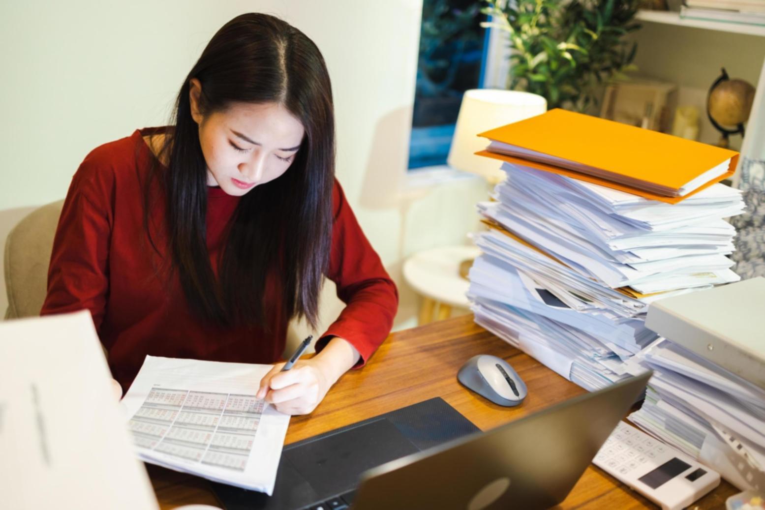 Financial planning meeting with documents and charts